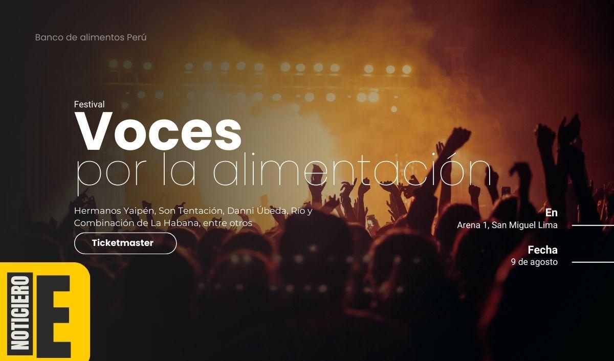 “Voces por la Alimentación”: festival musical solidario busca entregar 1 millón raciones de alimentos a familias vulnerables “Voces por la Alimentación”: festival musical solidario busca entregar 1 millón raciones de alimentos a familias vulnerables