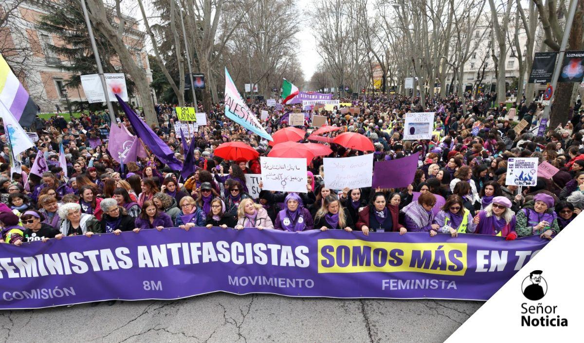 Miles marchan en Espa&ntilde;a por el 8M con consignas por la igualdad y contra la violencia machista