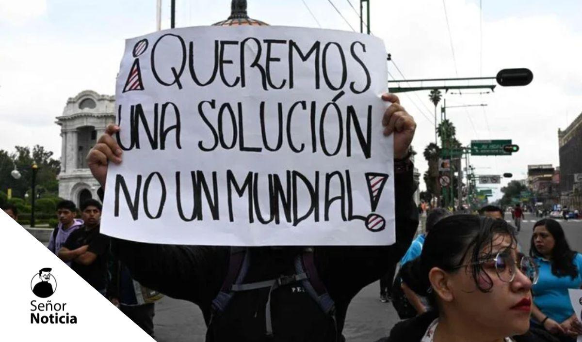 Protestas, bloqueos y caos vial rodean la inauguraci&oacute;n del Mundial 2026 en CDMX