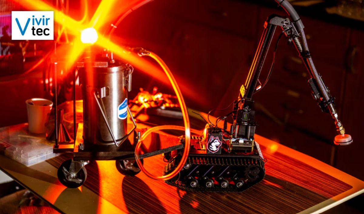 Robot utiliza nitr&oacute;geno l&iacute;quido para combatir incendios forestales