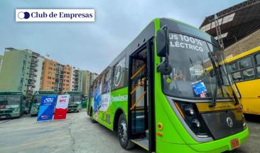 Primer bus el&eacute;ctrico de transporte urbano fabricado en Per&uacute; marca el inicio del cambio de matriz energ&eacute;tica en el sector