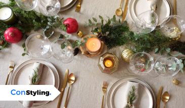 7 ideas para una mesa navide&ntilde;a sofisticada