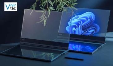 Lenovo presenta la primera laptop con pantalla transparente