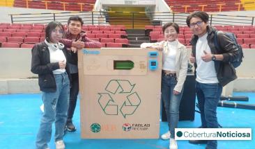 J&oacute;venes peruanos crean cajero autom&aacute;tico que incentiva el reciclaje