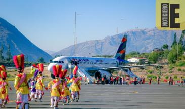Aeropuerto de Anta recibe primer vuelo comercial en seis a&ntilde;os, impulsando el turismo en &Aacute;ncash