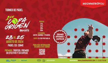 Torneo P&aacute;del Copa Origen: deporte con causa social en M&eacute;xico