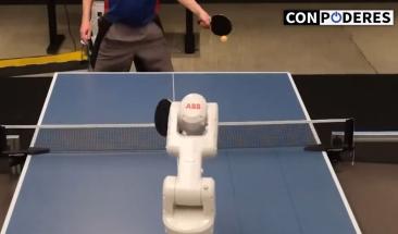 Robot de Google DeepMind destaca en partidos de tenis de mesa