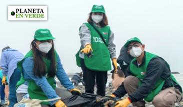 Voluntarios retiraran m&aacute;s de una tonelada de residuos en playa del Callao