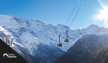 Inauguran el telef&eacute;rico m&aacute;s empinado del mundo en Suiza