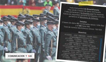 Alarma en Espa&ntilde;a: datos de guardias civiles y militares a la venta en la 'dark web'