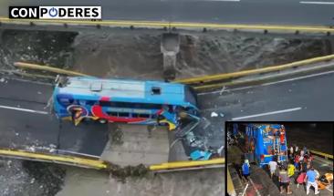 Per&uacute;: colapso de puente en Chancay deja dos muertos y 38 heridos