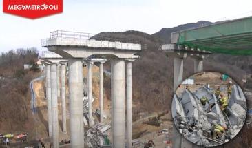 Puente en construcci&oacute;n colapsa en Corea del Sur y deja diez v&iacute;ctimas