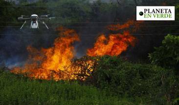 Drones aut&oacute;nomos revolucionan la lucha contra incendios forestales