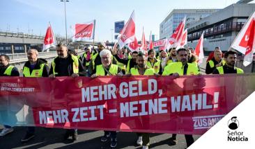 Huelga en aeropuertos alemanes cancela miles de vuelos