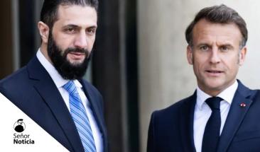 Macron recibe al líder sirio Al Sharaa en París Macron recibe al líder sirio Al Sharaa en París