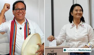 Sánchez toma ligera ventaja sobre Fujimori en la segunda vuelta de las elecciones en Perú Sánchez toma ligera ventaja sobre Fujimori en la segunda vuelta de las elecciones en Perú