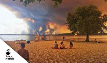 Gran “nube de fuego” preocupa a Europa por incendios históricos en Francia y España Gran “nube de fuego” preocupa a Europa por incendios históricos en Francia y España